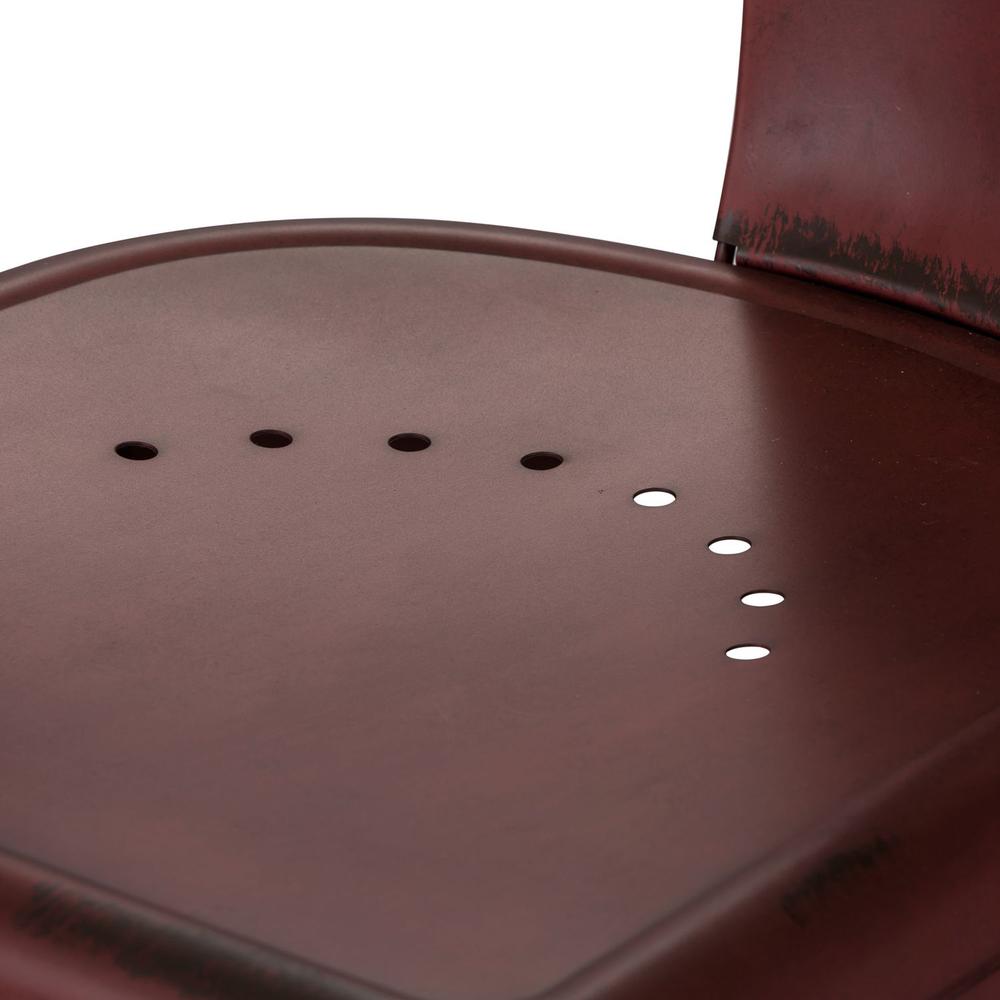 Bow Back Counter Chair - Red (RTA). Picture 6