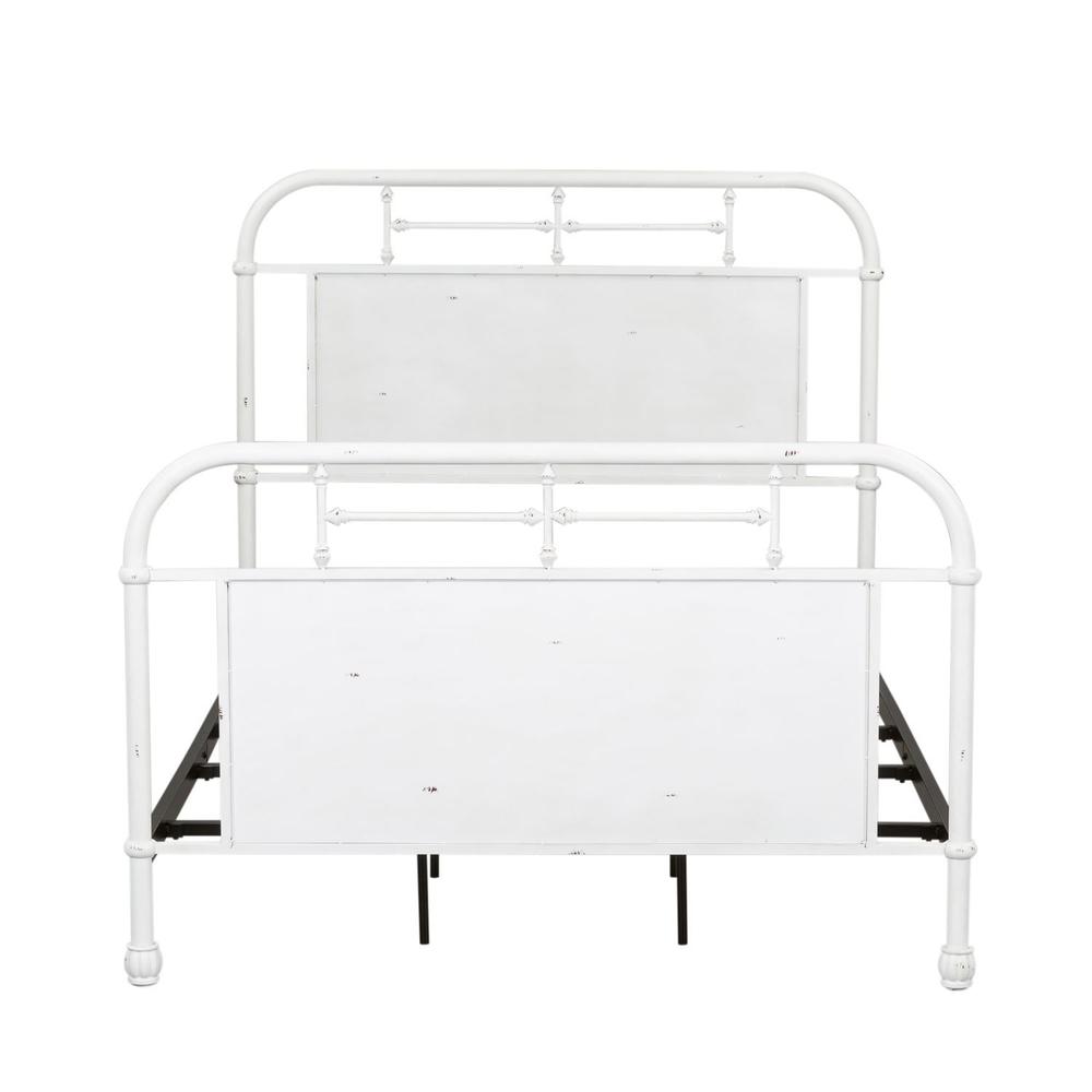 Twin Metal Bed - Antique White. Picture 2