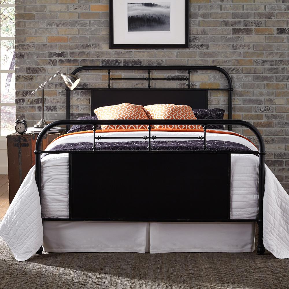 King Metal Bed - Black. Picture 2