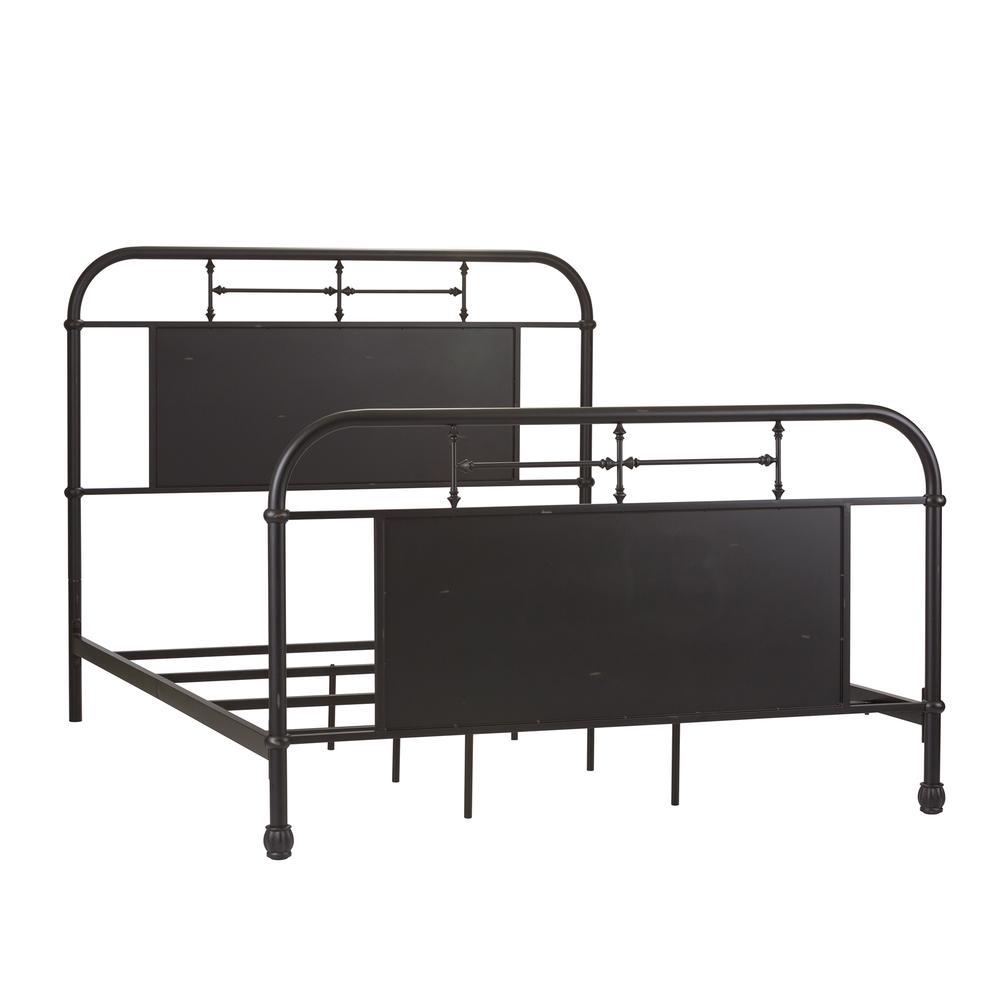 King Metal Bed - Black. Picture 1