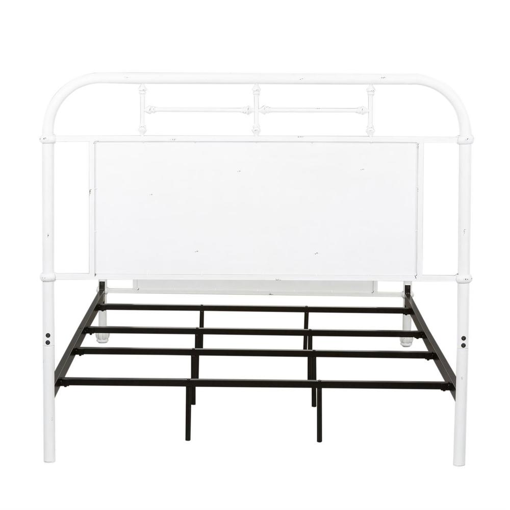 Vintage Series Metal Bed, Full, Antique White. Picture 4