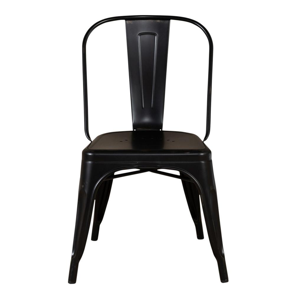 Bow Back Side Chair - Black. Picture 2