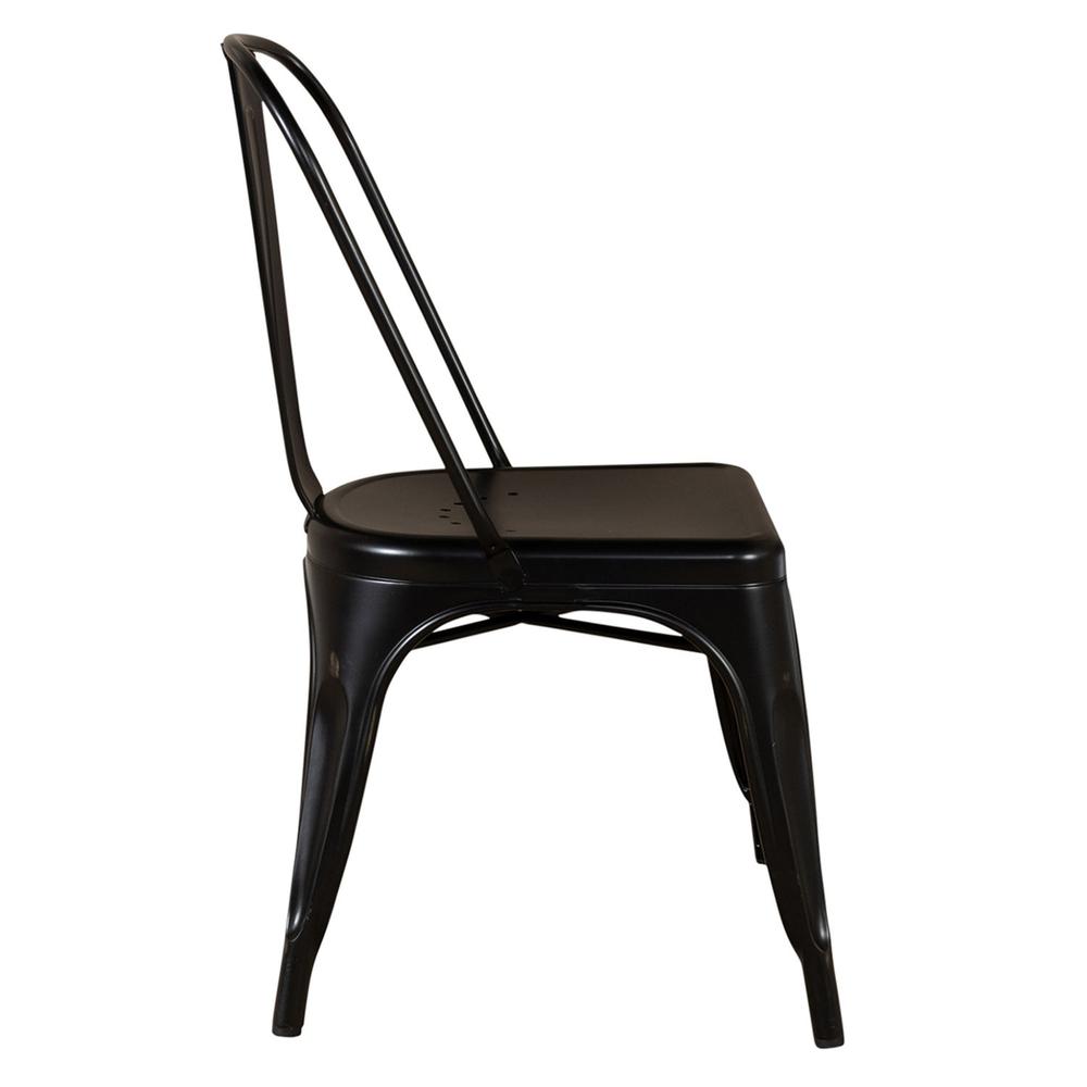 Bow Back Side Chair - Black. Picture 3
