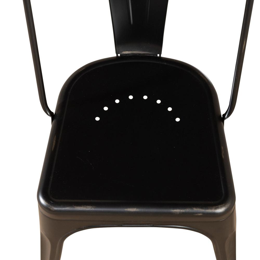 Bow Back Side Chair - Black. Picture 5