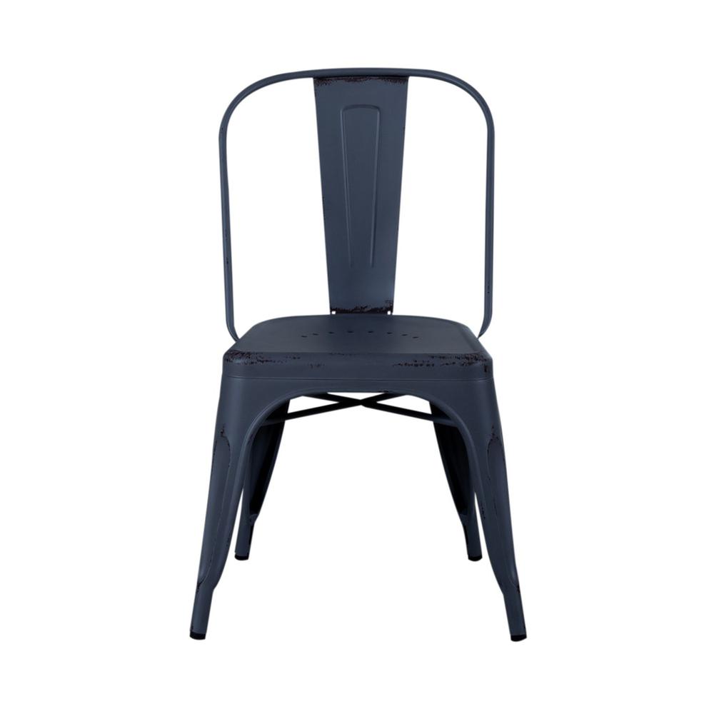 Bow Back Side Chair- Navy. Picture 2