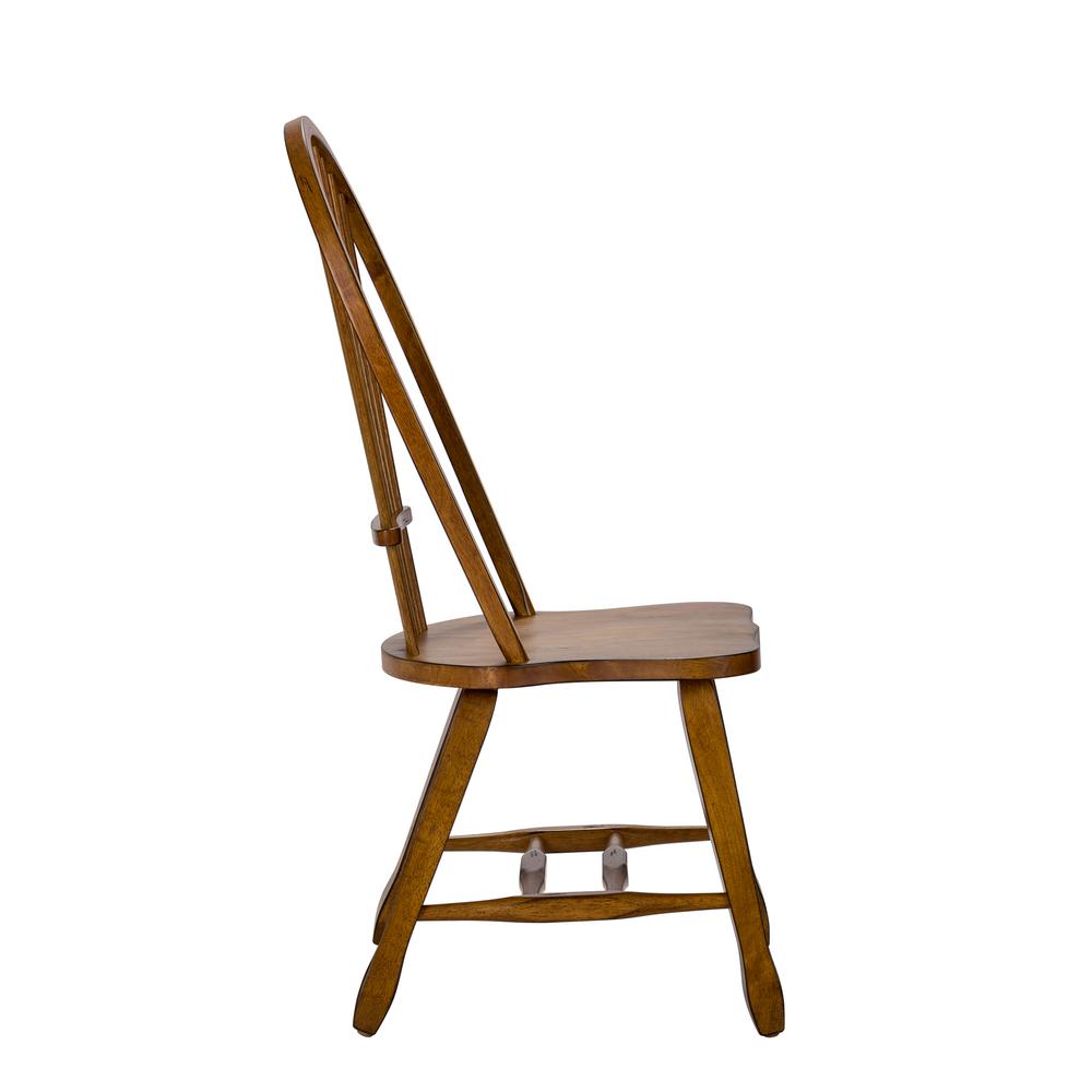 Sheaf Back Side Chair - Oak. Picture 4