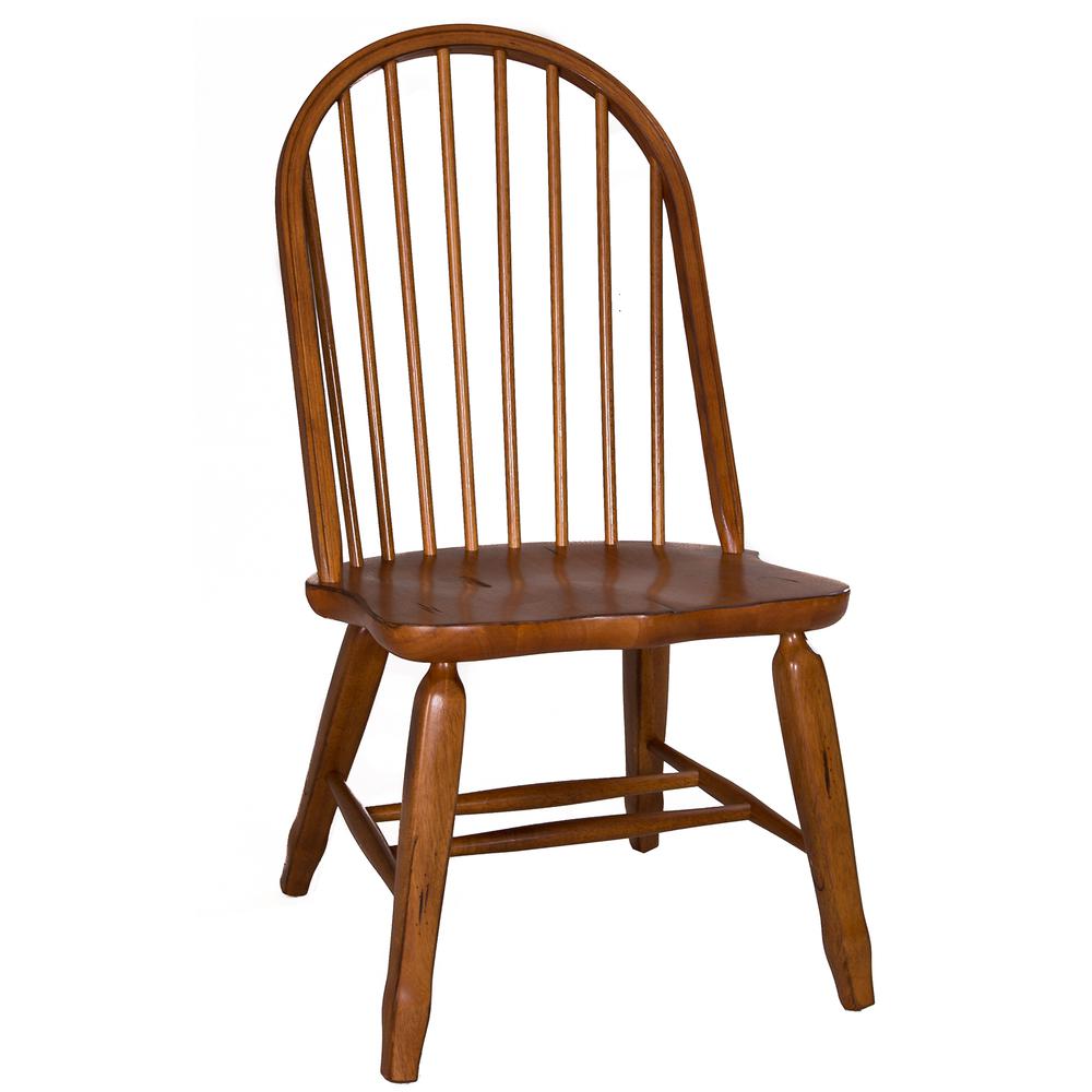 Bow Back Side Chair -  Oak-Set of 2. Picture 2