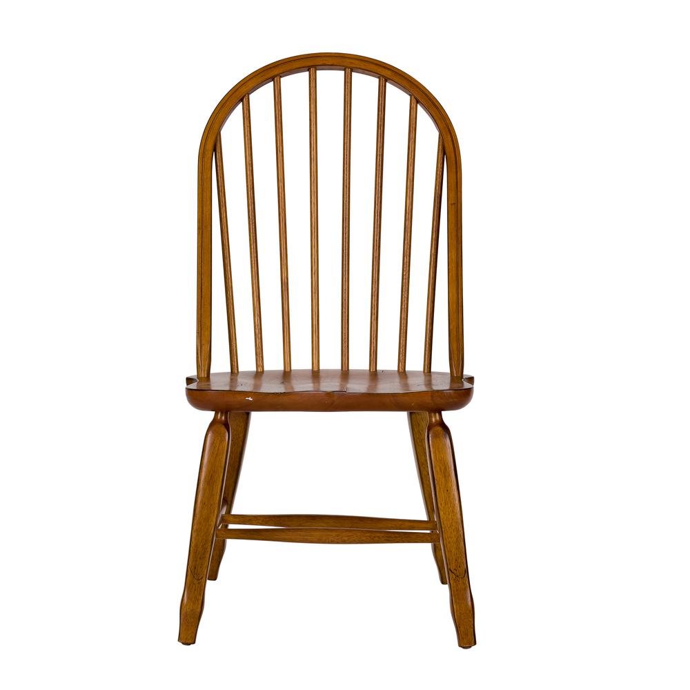 Bow Back Side Chair -  Oak-Set of 2. Picture 3