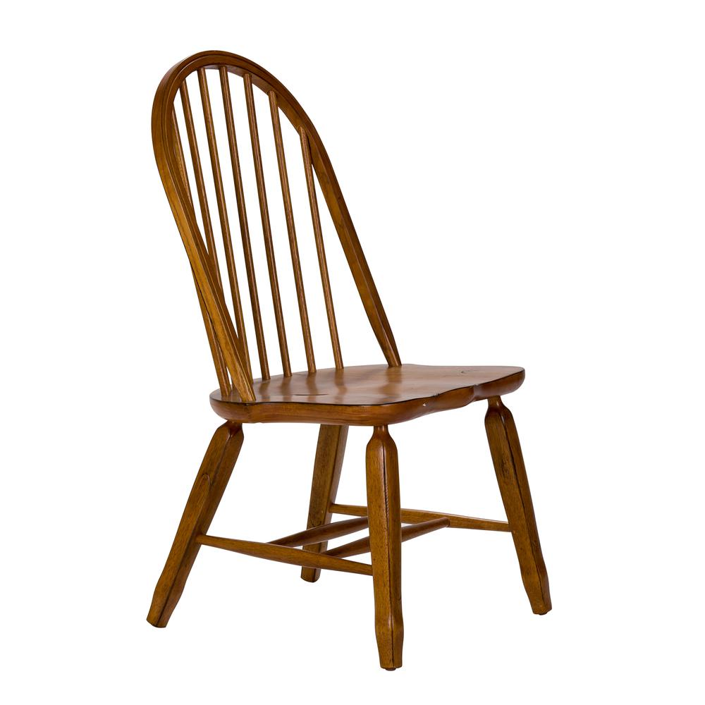 Bow Back Side Chair -  Oak-Set of 2. Picture 4