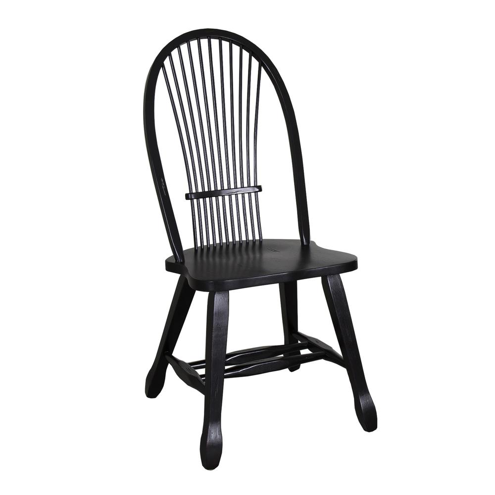 Sheaf Back Side Chair - Black-Set of 2. Picture 2