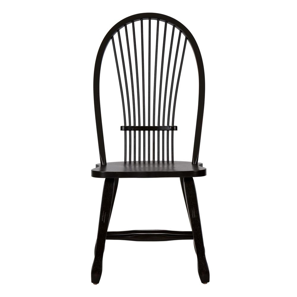 Sheaf Back Side Chair - Black. Picture 3