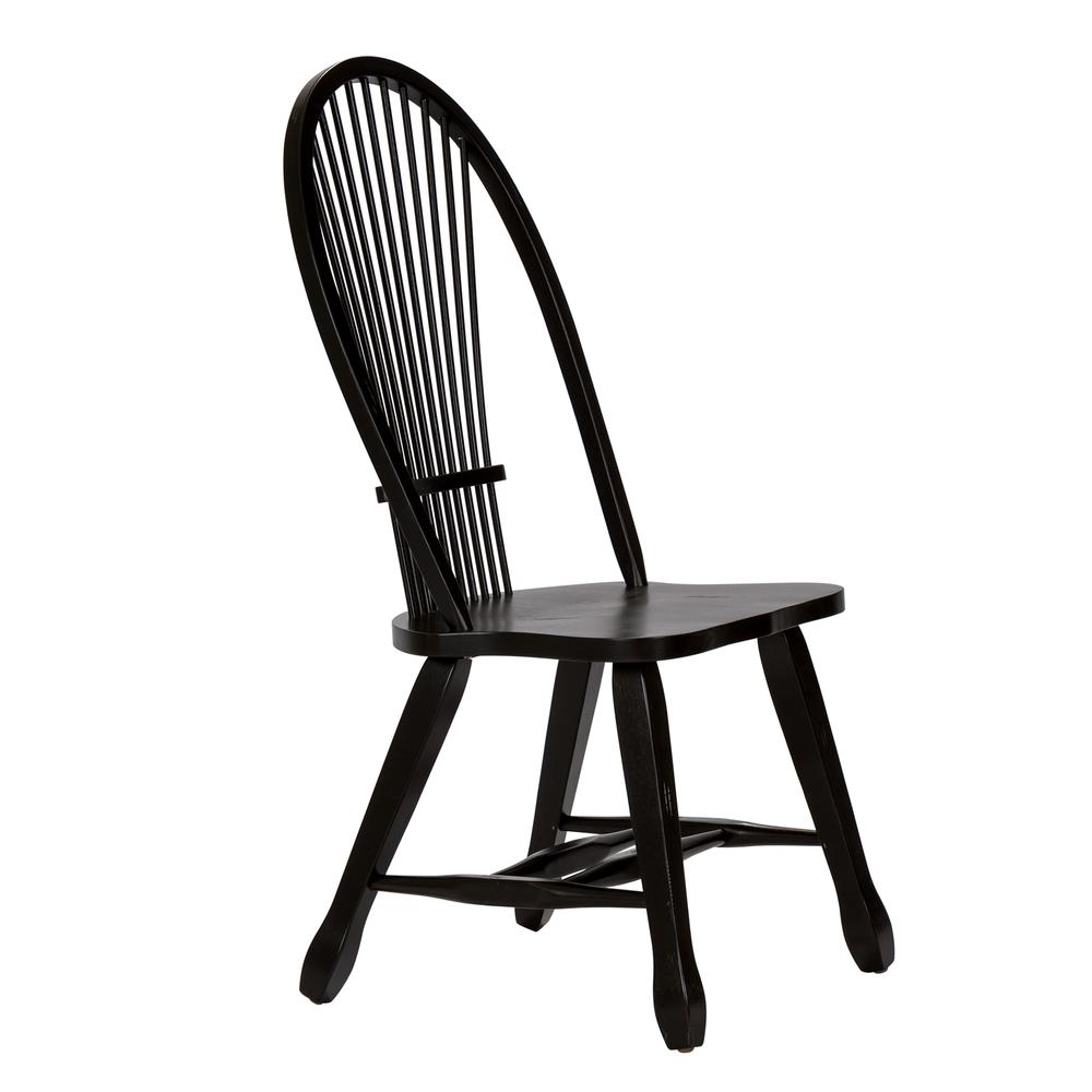 Sheaf Back Side Chair - Black-Set of 2. Picture 4