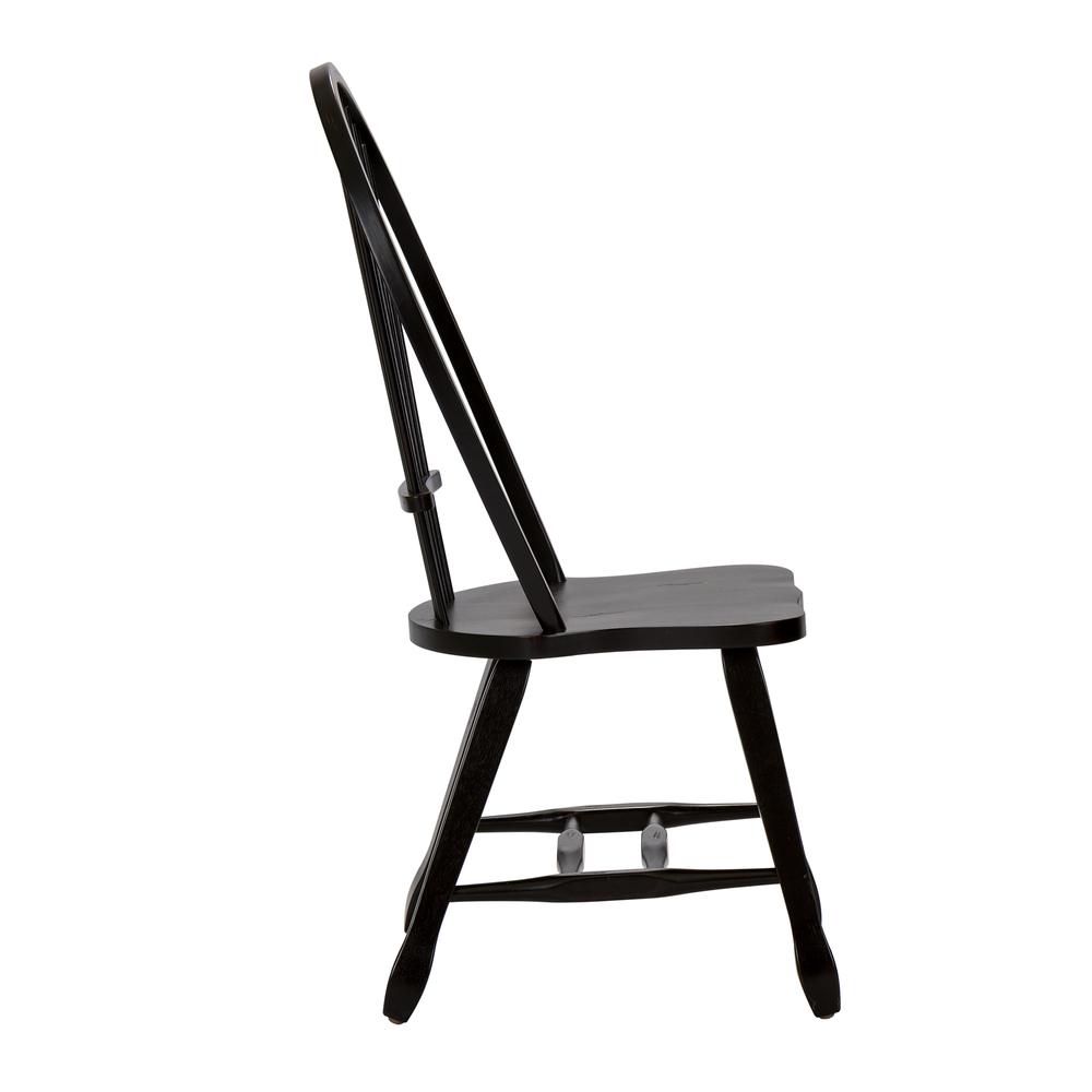 Sheaf Back Side Chair - Black-Set of 2. Picture 7