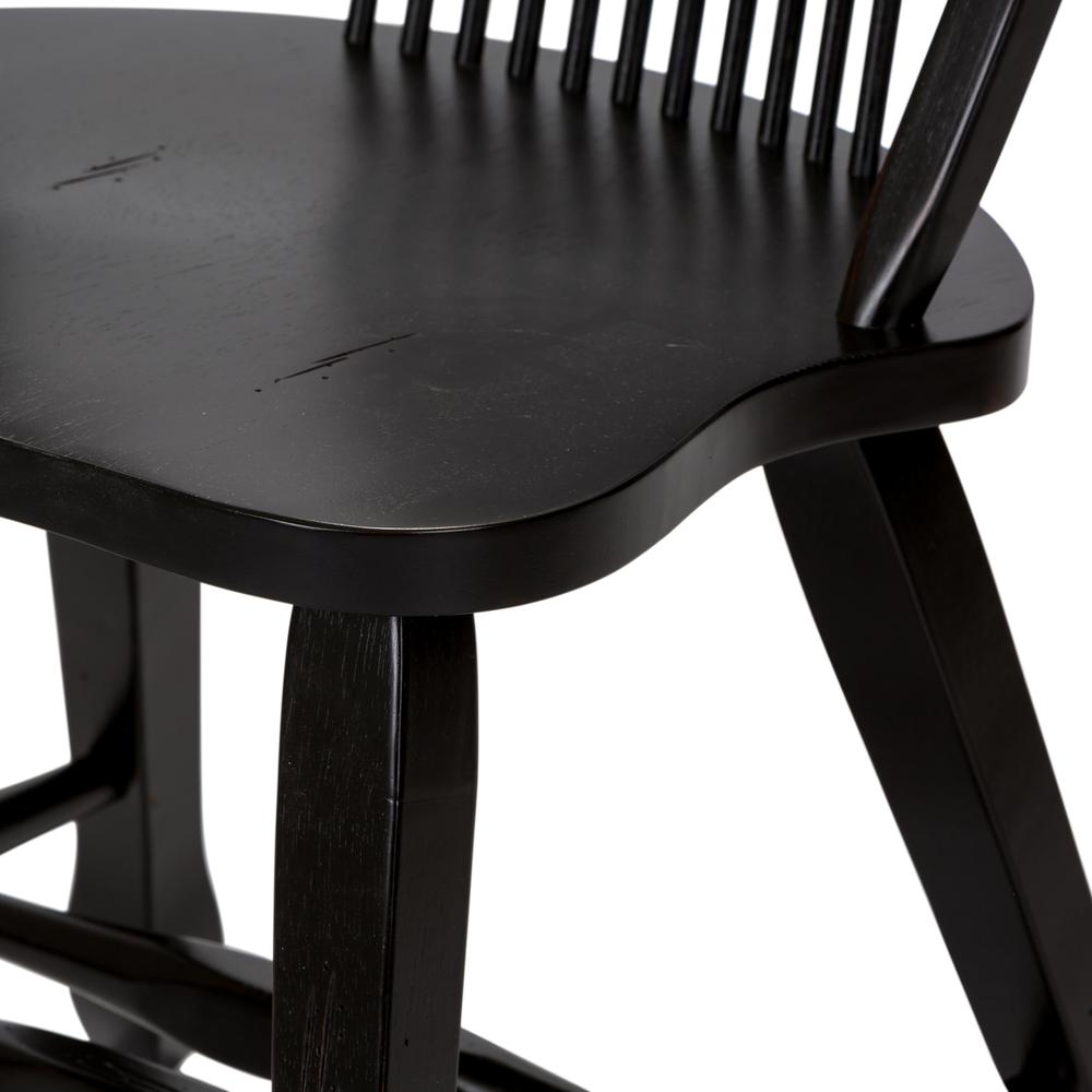 Sheaf Back Side Chair - Black-Set of 2. Picture 5