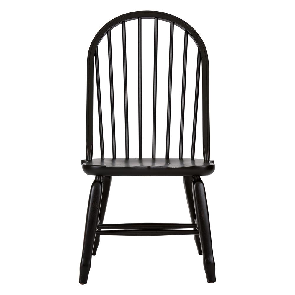 Bow Back Side Chair - Black-Set of 2. Picture 3