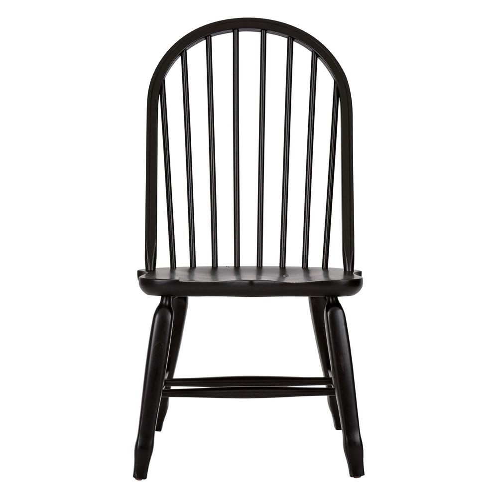Bow Back Side Chair - Black. Picture 2