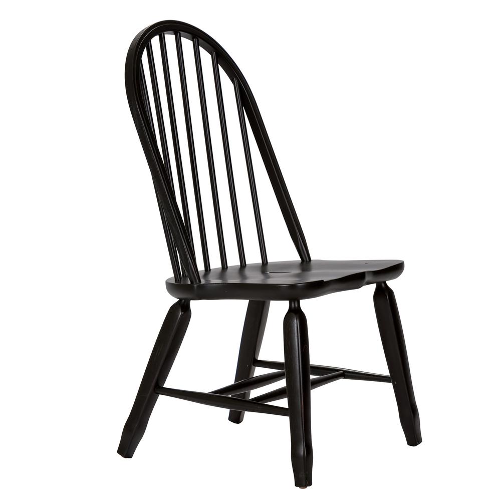 Bow Back Side Chair - Black-Set of 2. Picture 4