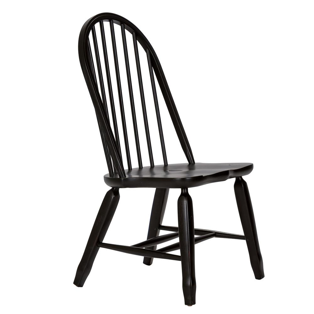 Bow Back Side Chair - Black. Picture 3
