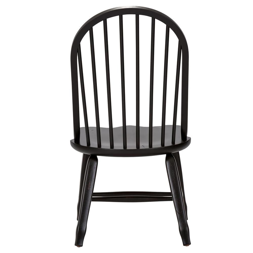 Bow Back Side Chair - Black-Set of 2. Picture 5