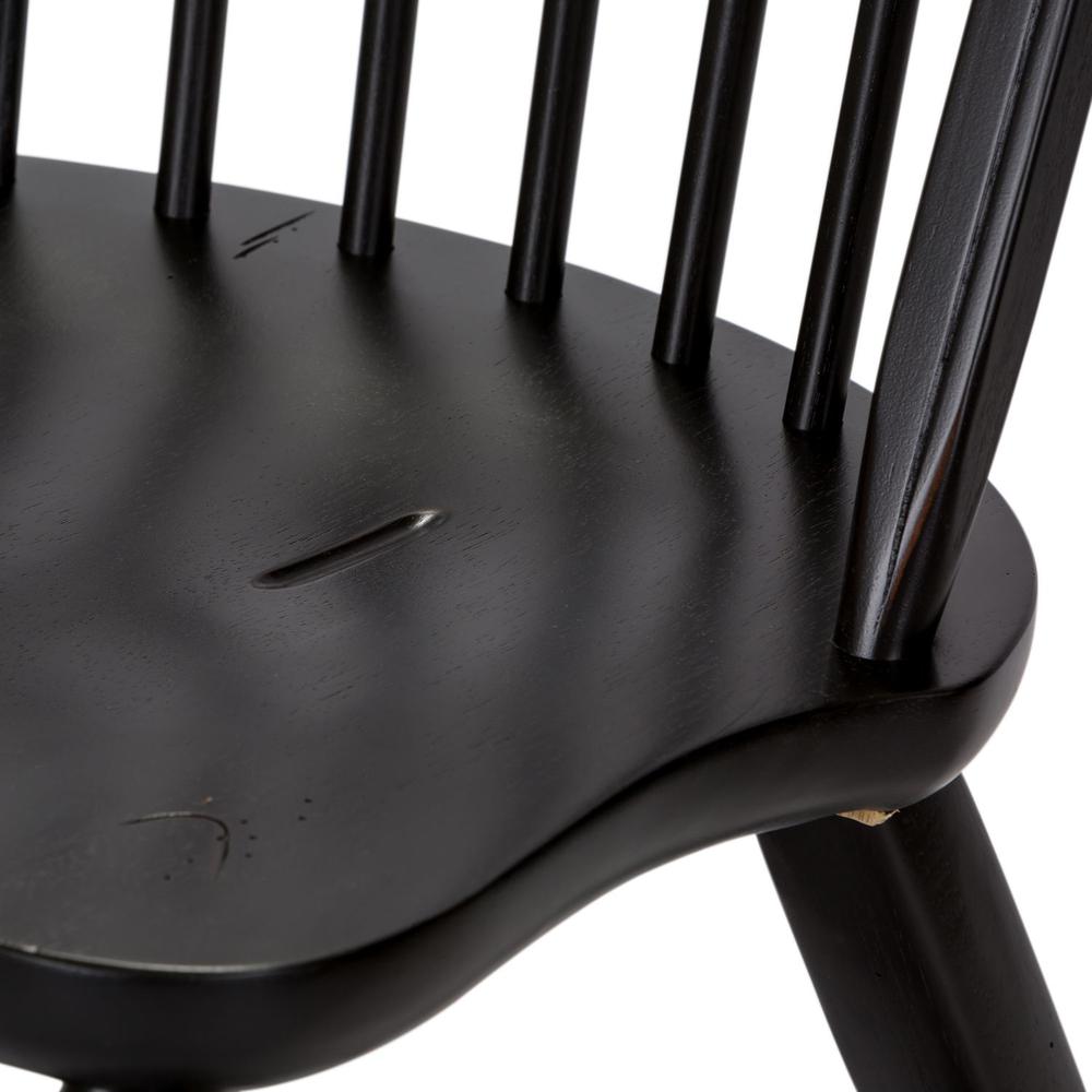 Bow Back Side Chair - Black. Picture 5
