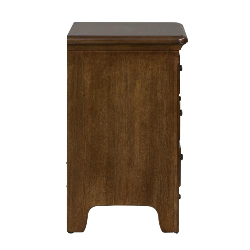 Saddlebrook Night Stand, W28 x D17 x H28, Brown. Picture 3