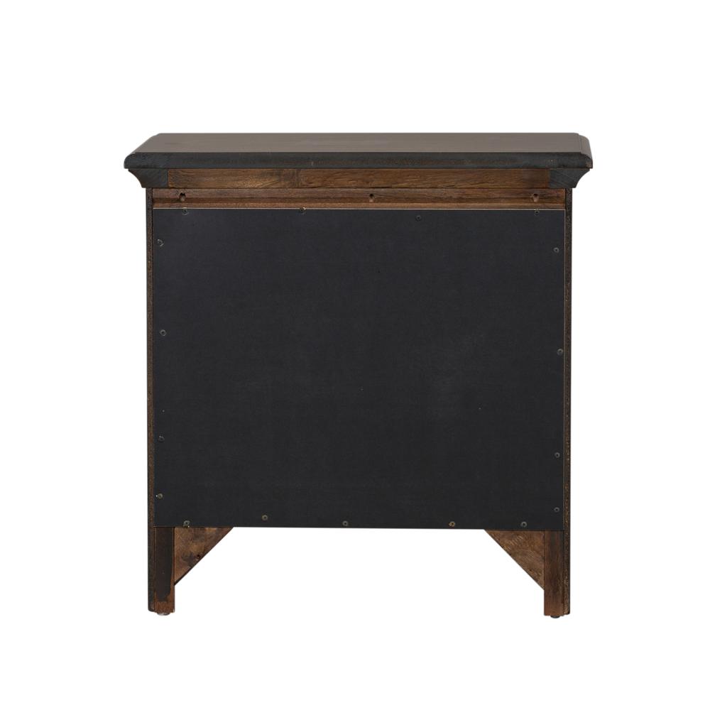 Saddlebrook Night Stand, W28 x D17 x H28, Brown. Picture 4