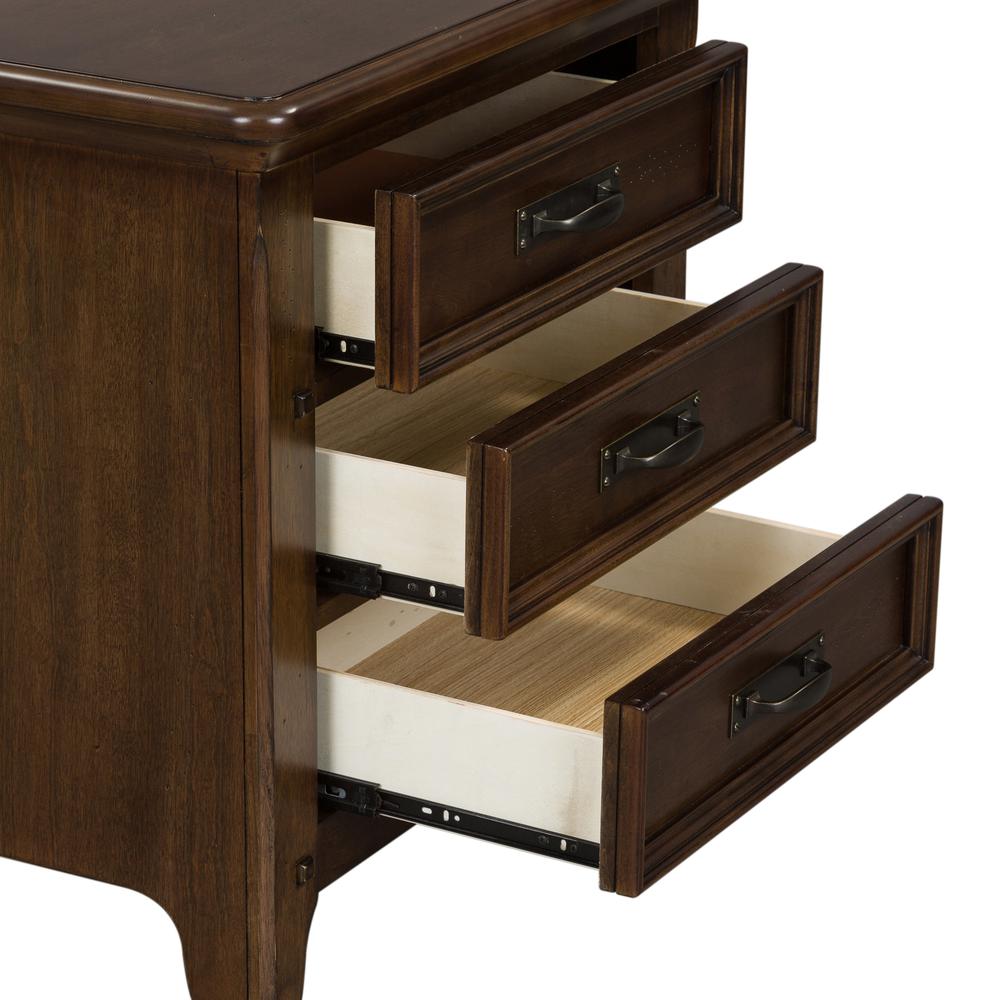 Saddlebrook Night Stand, W28 x D17 x H28, Brown. Picture 7