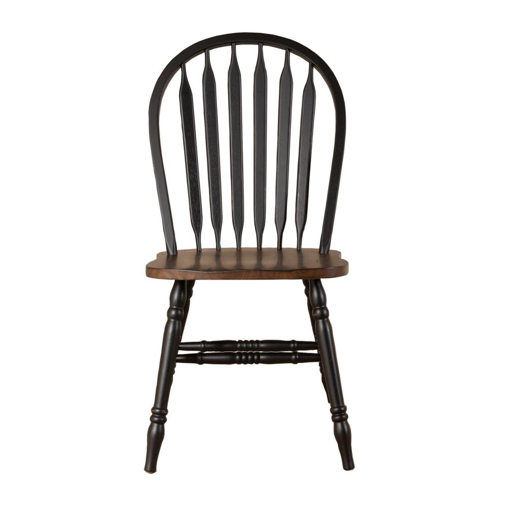 Windsor Side Chair- Black. Picture 1