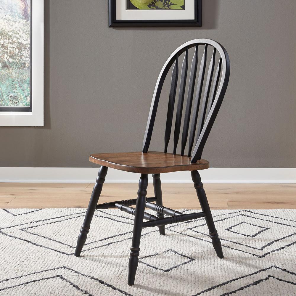 Windsor Side Chair- Black. Picture 6