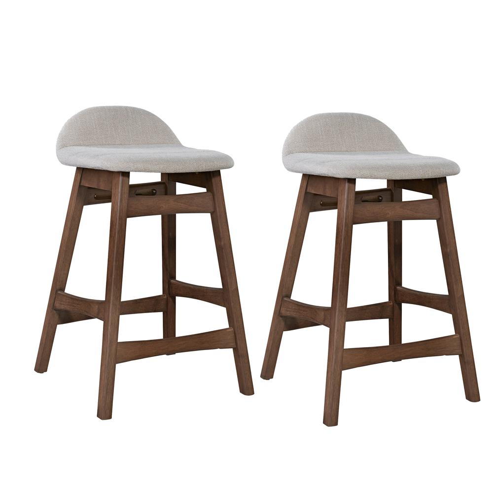 24 Inch Counter Chair - Light Tan (RTA)-Set of 2. Picture 1