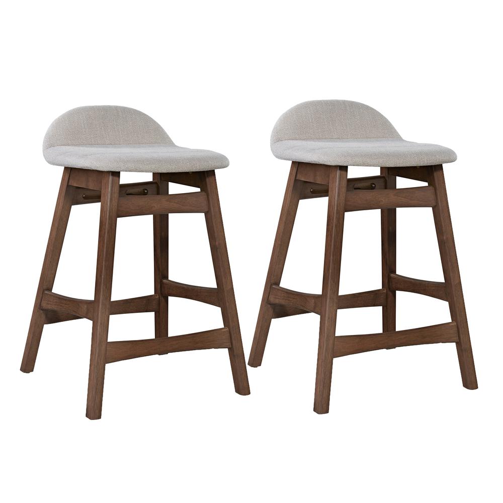 Barstool30 - Light Tan (RTA) - Set of 2 Contemporary Brown. The main picture.