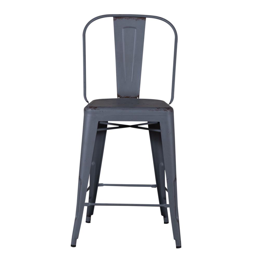 Bow Back Counter Chair - Grey (RTA). Picture 2