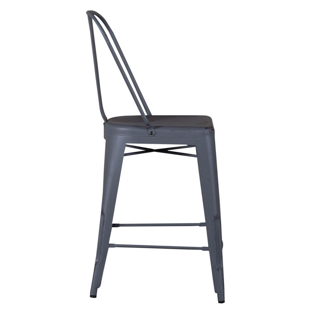 Bow Back Counter Chair - Grey (RTA). Picture 3