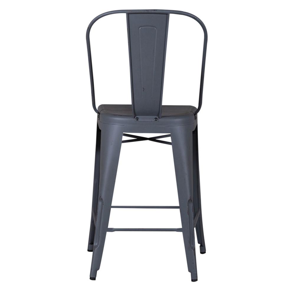 Bow Back Counter Chair - Grey (RTA). Picture 4