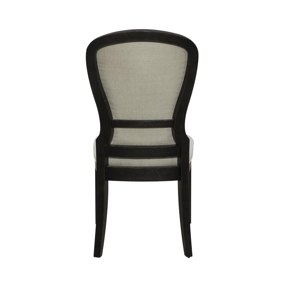 Uph Tufted Back Side Chair - Black - Set of 2 Traditional Multi. Picture 5