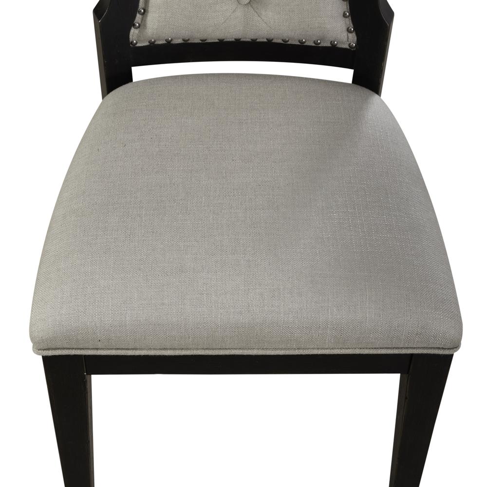 Uph Tufted Back Side Chair - Black - Set of 2 Traditional Multi. Picture 13