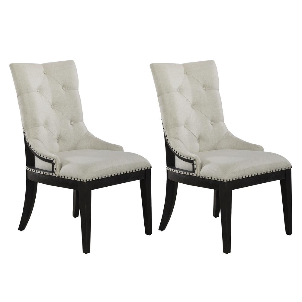 Uph Shelter Side Chair (RTA) - Black - Set of 2 Traditional Multi. Picture 1