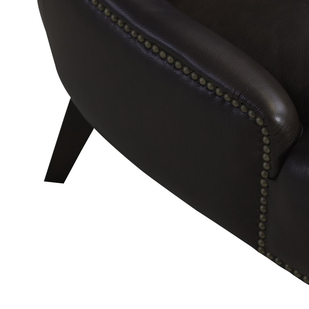 Leather Accent Chair - Brown Eclectic Multi. Picture 10