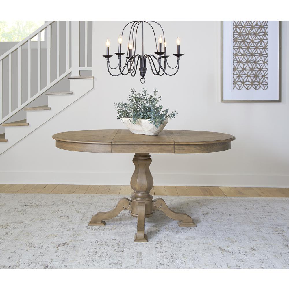 Magnolia Manor Opt 5 Piece Pedestal Table Set. Picture 2