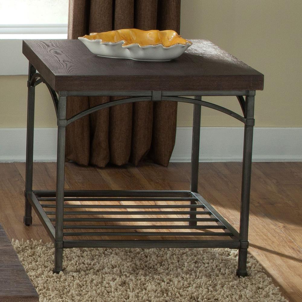 Franklin End Table, W23 x D27 x H24, Medium Brown. Picture 5