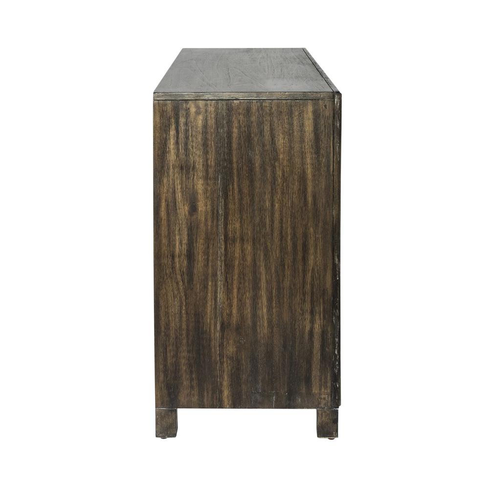 Chaucer 3 Door Accent Cabinet, Brown. Picture 3