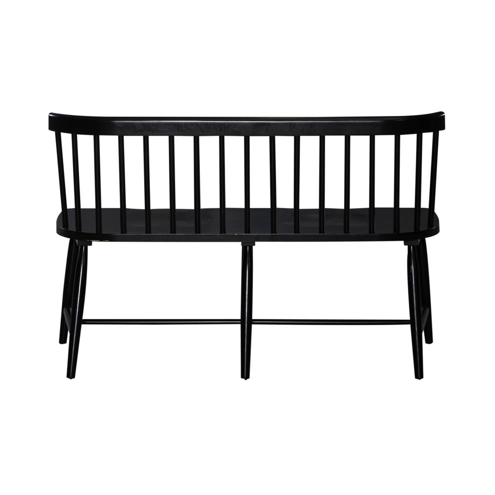 Liberty Furniture Capeside Cottage Spindle Back Dining Bench - Black (RTA). Picture 3