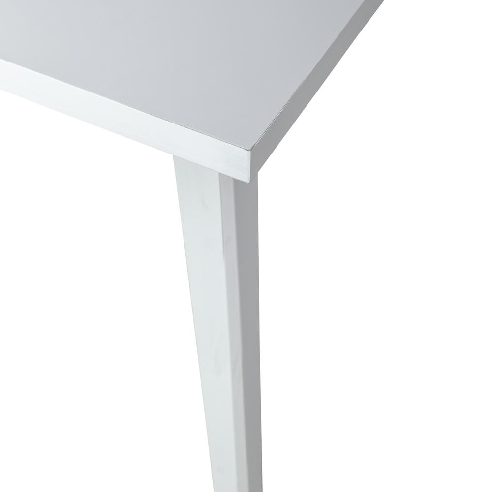 Rectangular Leg Table - White Farmhouse White. Picture 14
