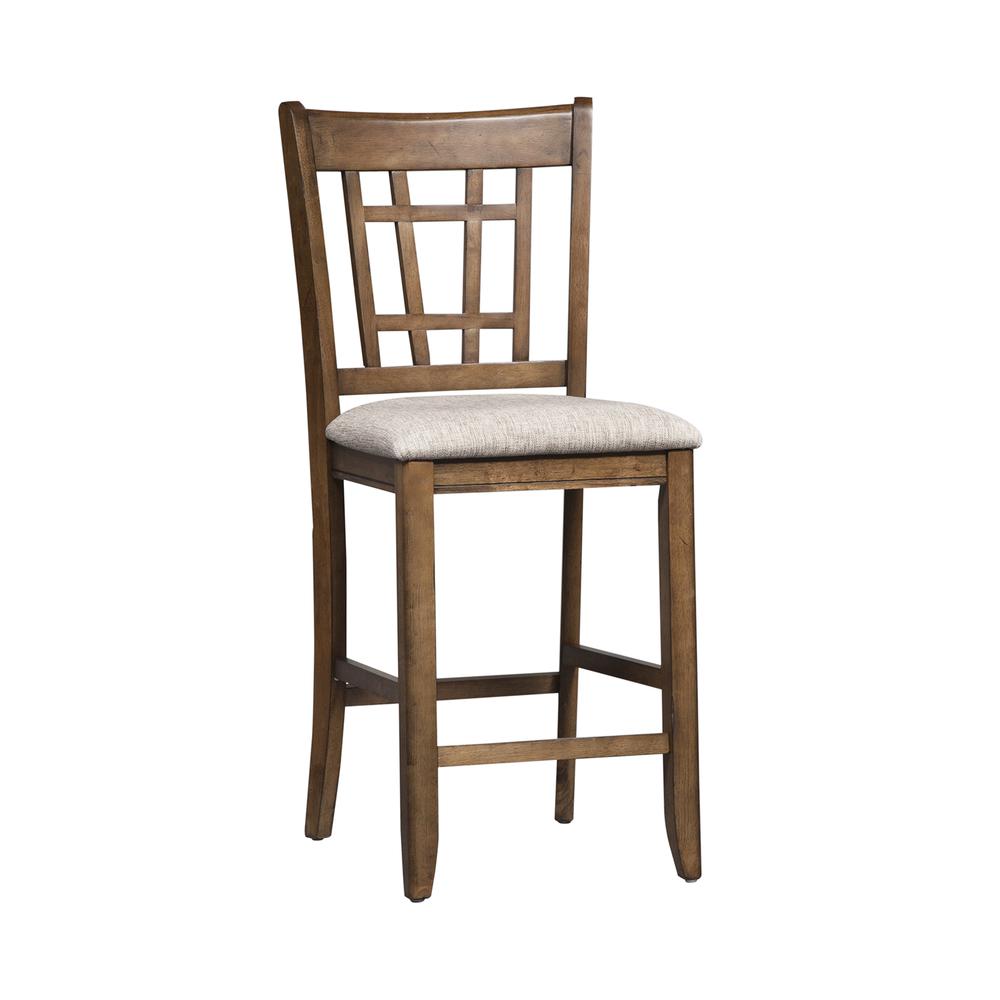 24 Inch Lattice Back Counter Chair-Set of 2. Picture 8