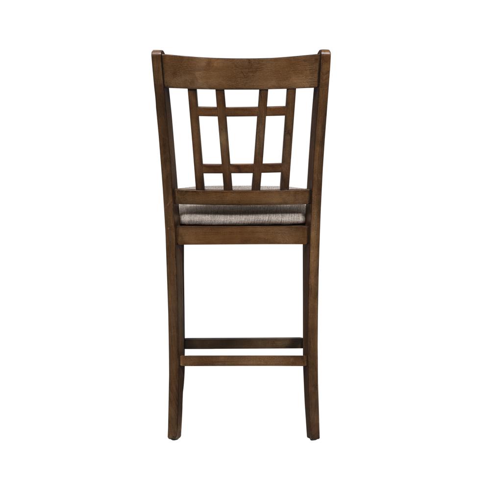 24 Inch Lattice Back Counter Chair-Set of 2. Picture 4
