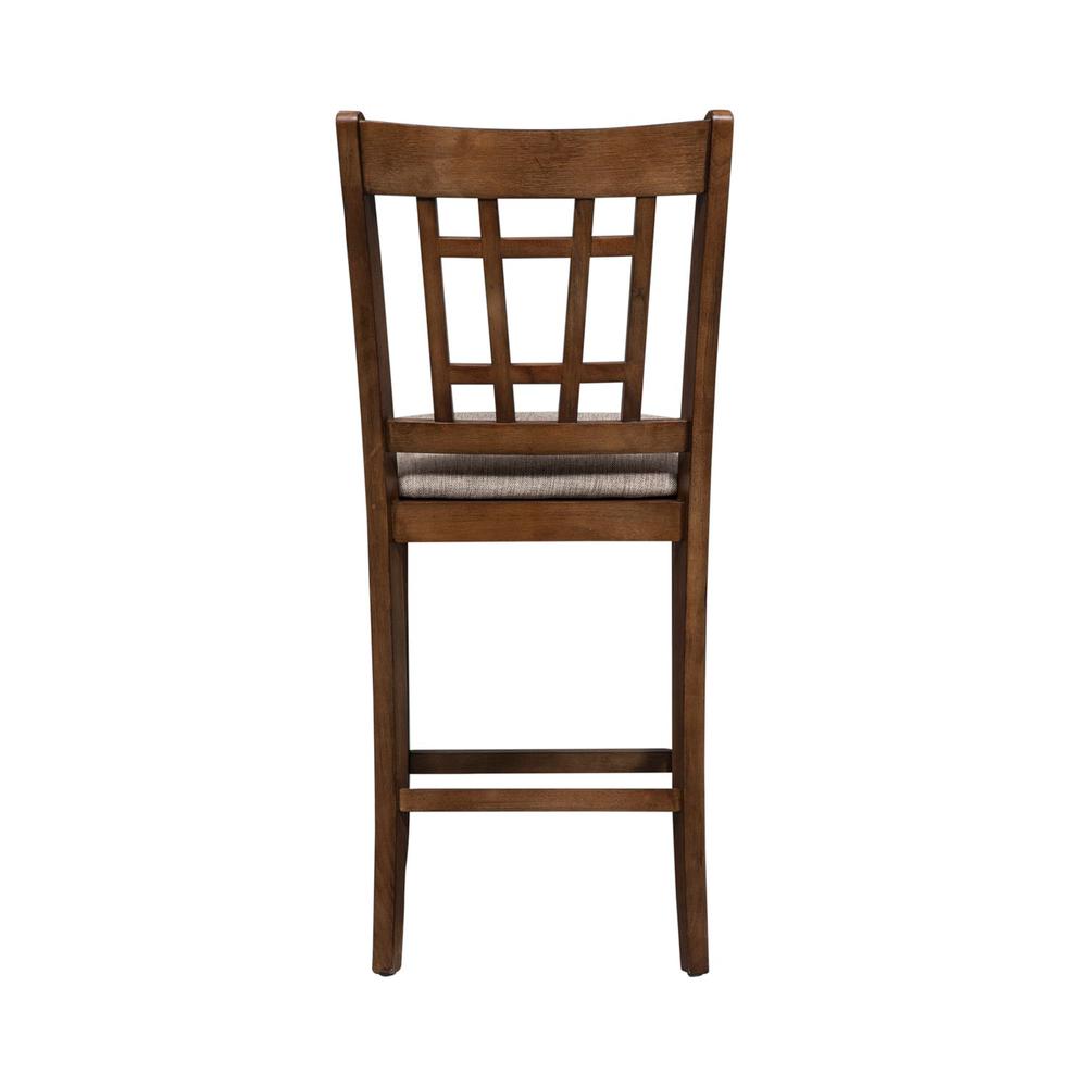 24 Inch Lattice Back Counter Chair. Picture 4