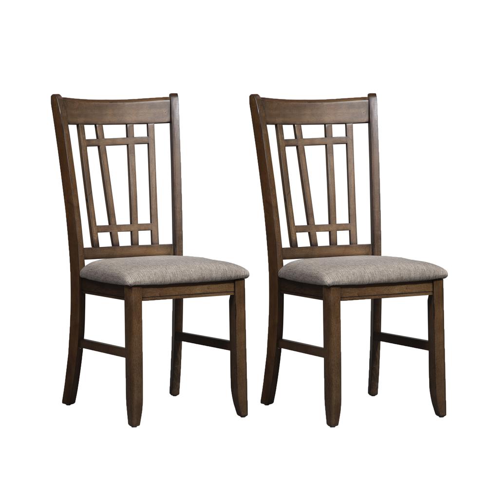 Lattice Back Side Chair-Set of 2. Picture 1