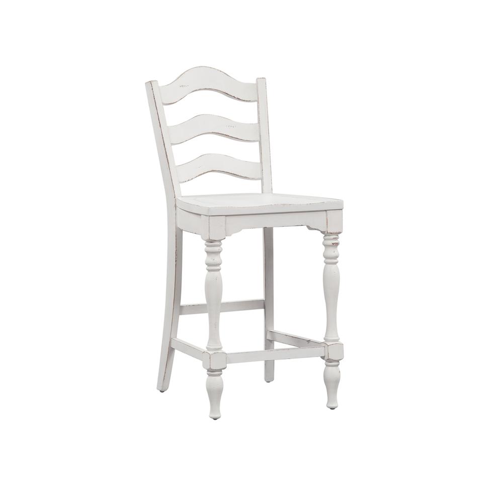 Ladder Back Counter Chair (RTA)-Set of 2. Picture 7