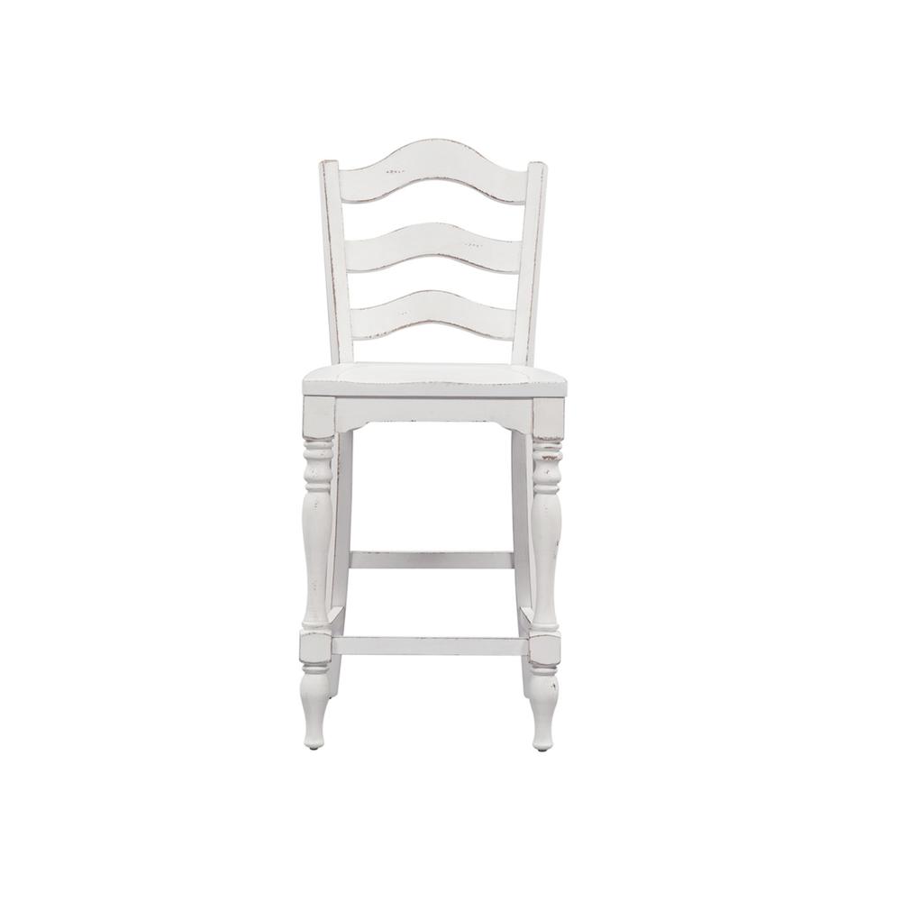 Ladder Back Counter Chair (RTA)-Set of 2. Picture 8