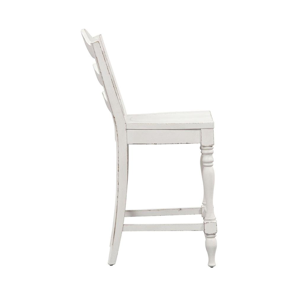Ladder Back Counter Chair (RTA)-Set of 2. Picture 2